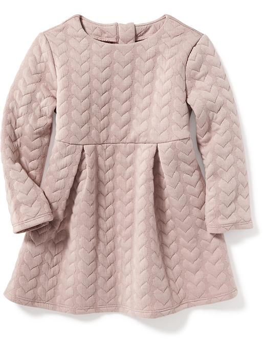 View large product image 1 of 2. Quilted-Heart Swing Dress for Toddler