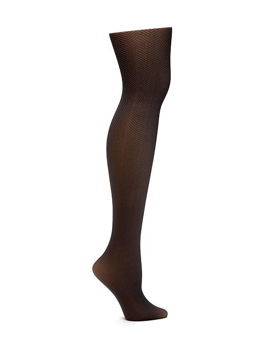 View large product image 1 of 1. Mini Chevron-Printed Tights for Women