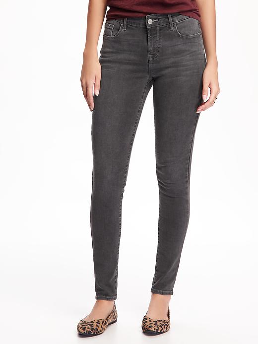 View large product image 1 of 3. Mid-Rise Built-In-Sculpt Rockstar Super Skinny Jeans for Women