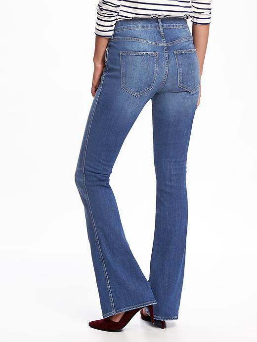 View large product image 2 of 3. Mid-Rise Micro Flare Jeans for Women