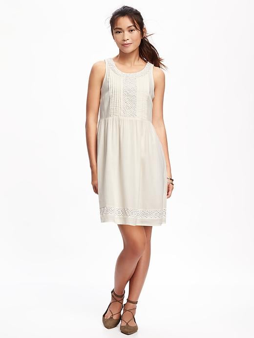 Image number 1 showing, Embroidered Swing Dress for Women