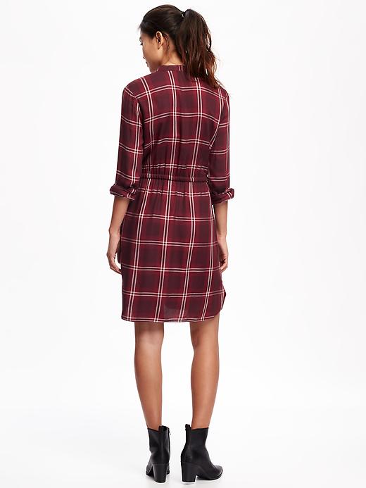 Image number 2 showing, Waisted Shirt Dress for Women