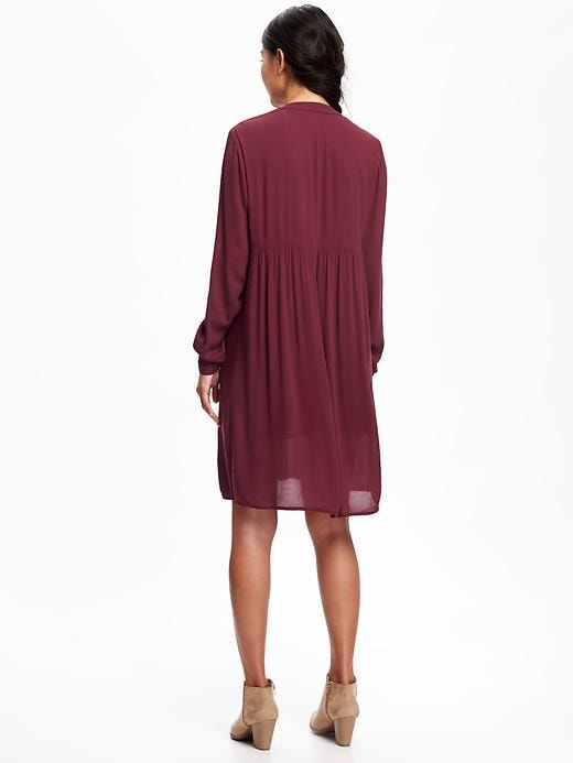 Image number 2 showing, Pintuck Swing Dress for Women