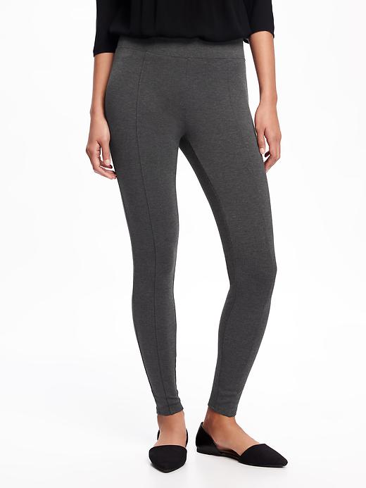 View large product image 1 of 3. Mid-Rise Ponte-Knit Leggings for Women