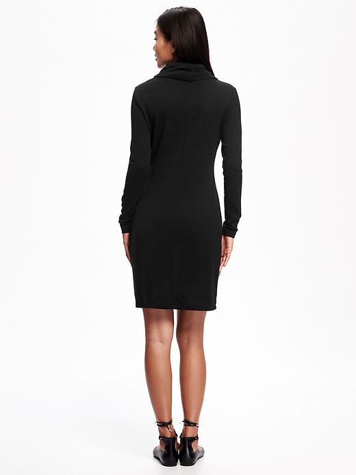 Image number 2 showing, Fitted Cowl-Neck Dress for Women