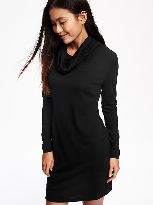 Image number 3 showing, Fitted Cowl-Neck Dress for Women