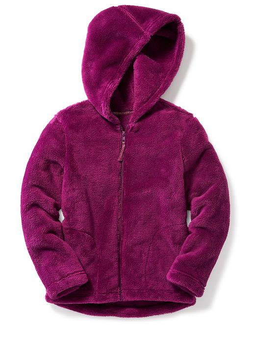 View large product image 1 of 1. Cozy Micro Fleece Full-Zip Hoodie for Girls
