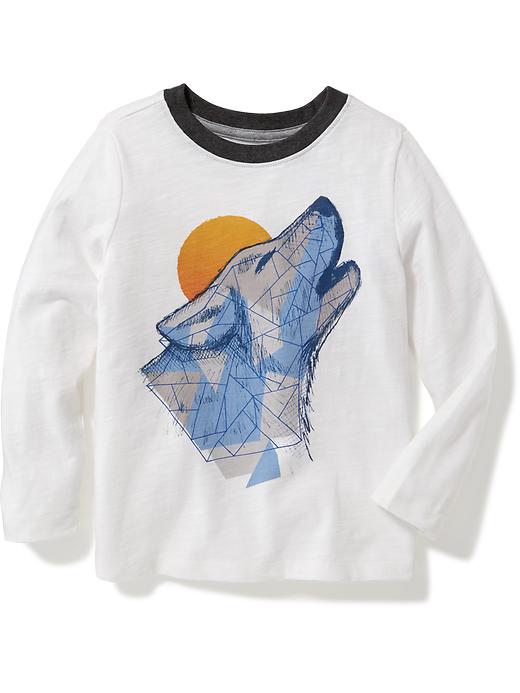 View large product image 1 of 1. Slub-Knit Graphic Tee for Toddler