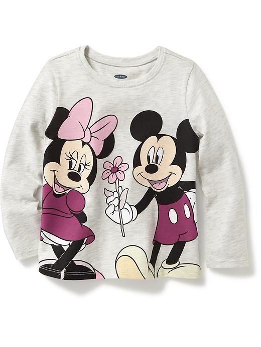 View large product image 1 of 1. Disney&#169 Mickey and Minnie Graphic Tee for Toddler