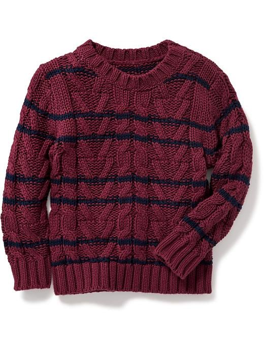 View large product image 1 of 1. Chunky Cable-Knit Sweater for Toddler