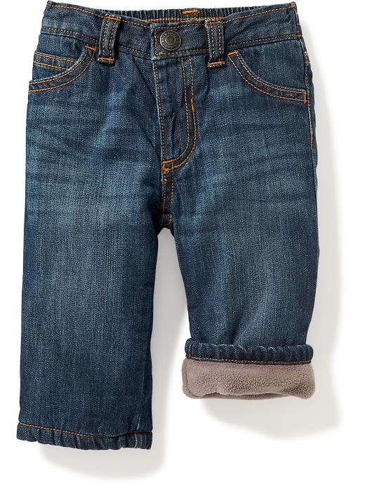 View large product image 1 of 2. Performance Fleece-Lined Jeans for Baby