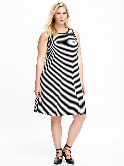 Image number 1 showing, Jersey Plus-Size Swing Dress