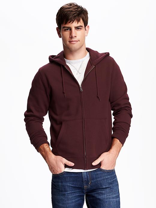 View large product image 1 of 1. Full-Zip Fleece Hoodie for Men