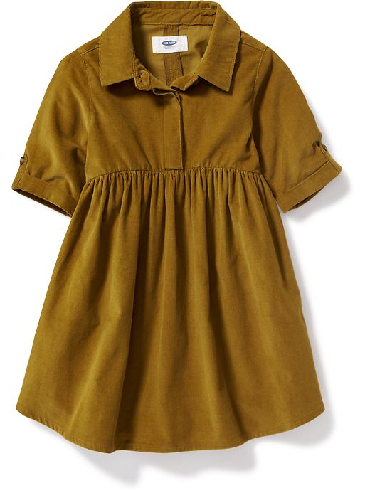 View large product image 1 of 1. Corduroy Shirt Dress for Toddler