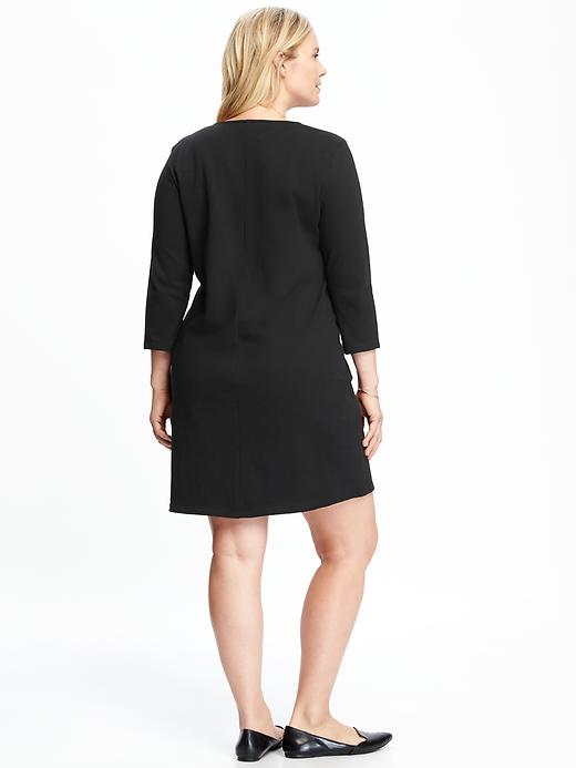 Image number 2 showing, Plus-Size Jersey Shift Dress