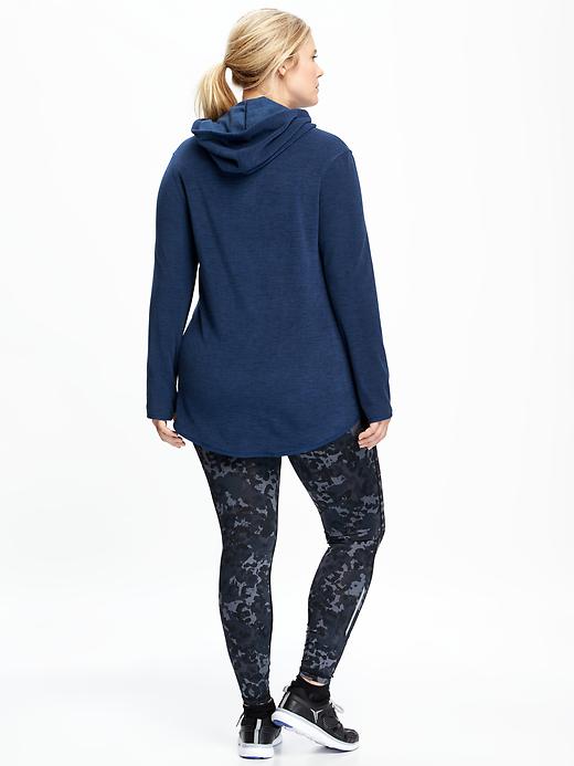 Image number 2 showing, Performance Fleece Plus-Size Funnel-Neck Hoodie