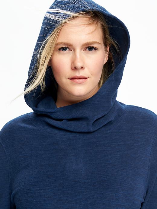 Image number 4 showing, Performance Fleece Plus-Size Funnel-Neck Hoodie