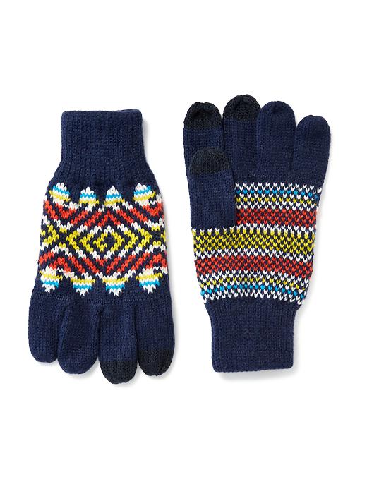 View large product image 1 of 1. Fair Isle Gloves for Men