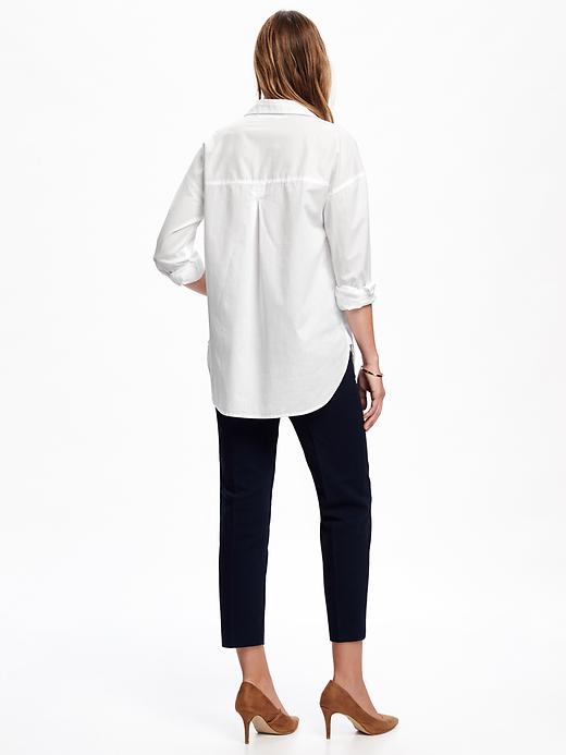 Image number 2 showing, Boyfriend White Shirt for Women