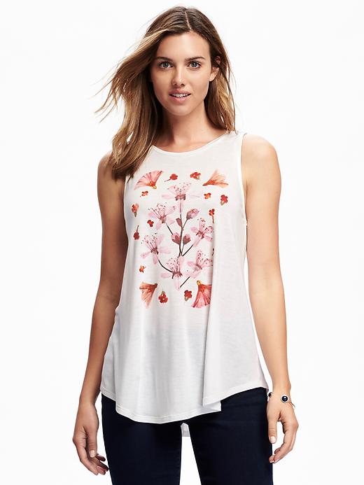 Image number 1 showing, Relaxed High-Neck Swing Tank for Women