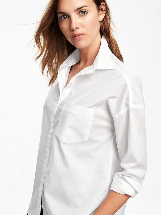 Image number 4 showing, Boyfriend White Shirt for Women
