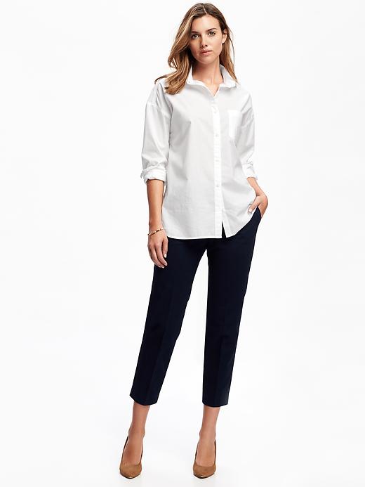 Image number 3 showing, Boyfriend White Shirt for Women