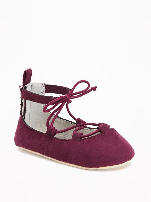 View large product image 1 of 4. Lace-Up Ballet Flats for Baby