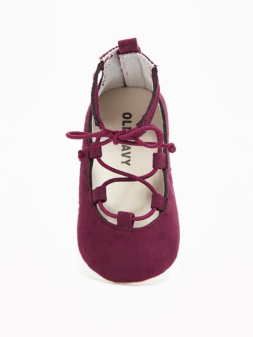 View large product image 2 of 4. Lace-Up Ballet Flats for Baby