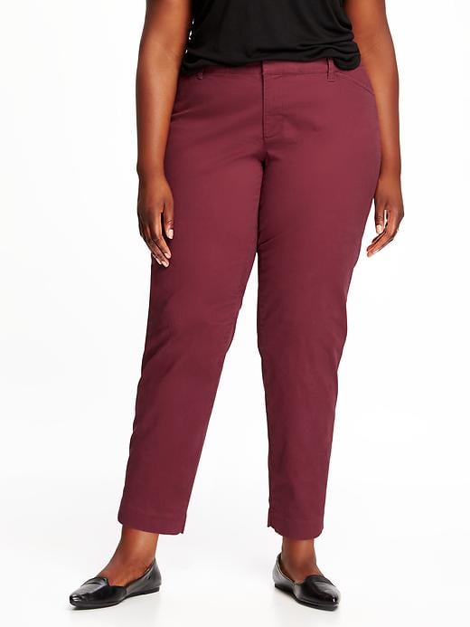 View large product image 1 of 1. Secret-Slim Plus-Size Pixie Chinos