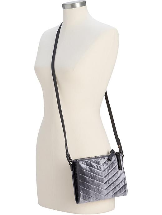 View large product image 2 of 2. Double-Zip Crossbody Bag for Women