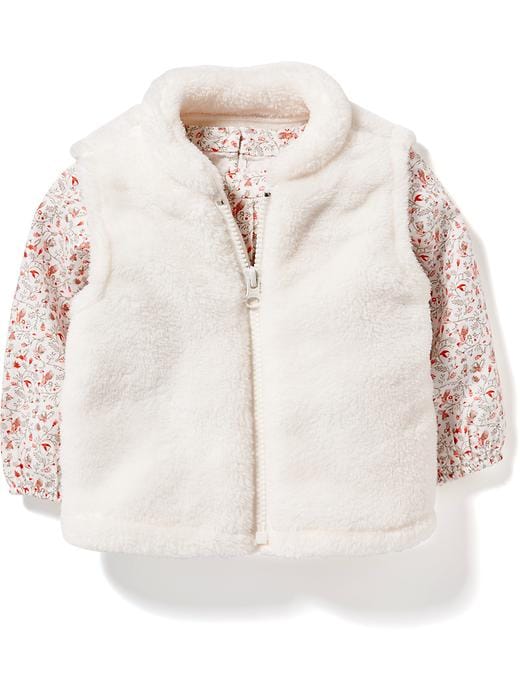 View large product image 1 of 1. Fuzzy Performance Fleece Vest for Baby