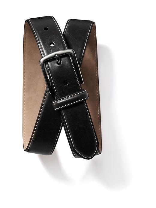 View large product image 1 of 1. Faux-Leather Dress Belt for Men