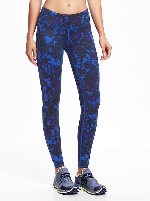 View large product image 1 of 1. Go-Dry Mid-Rise Printed Run Legging for Women