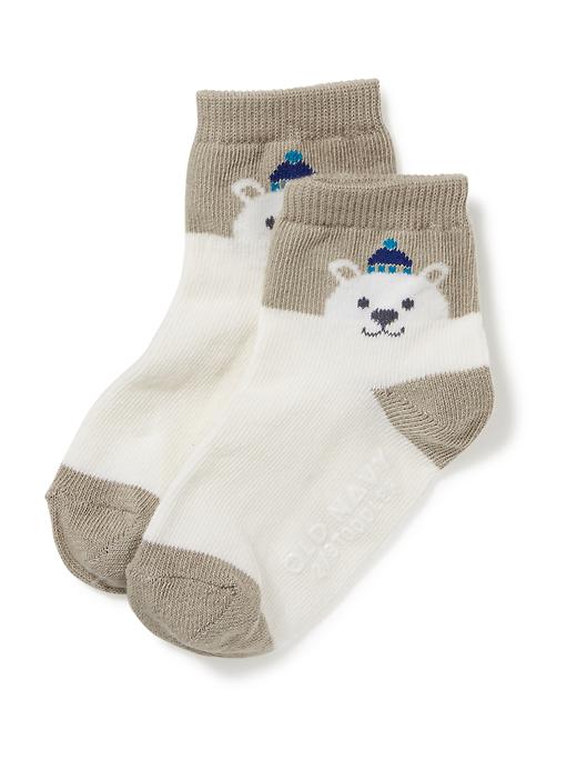 View large product image 1 of 1. Non-Skid Critter Socks for Toddler & Baby