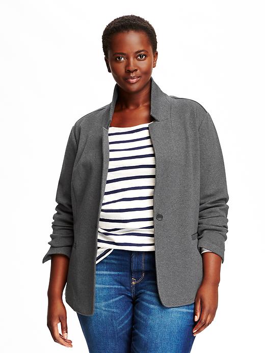 Image number 1 showing, Classic Plus-Size Blazer