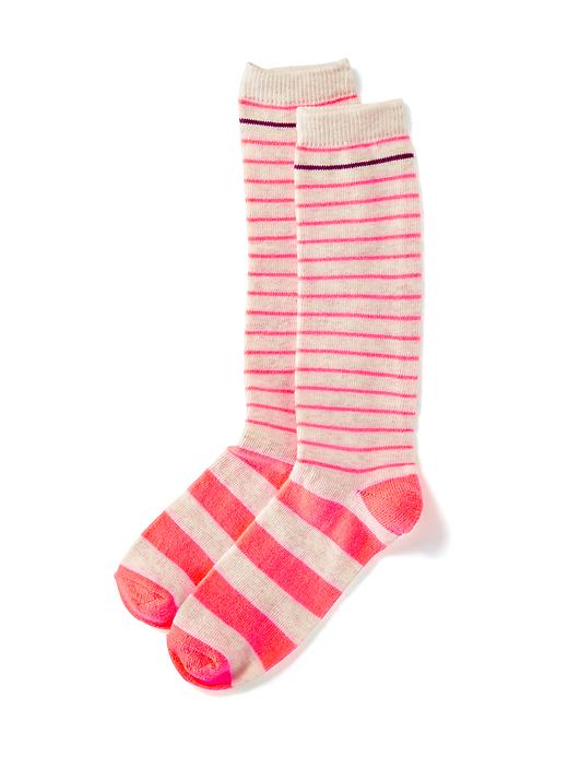 View large product image 1 of 1. Patterned Knee-High Socks for Girls