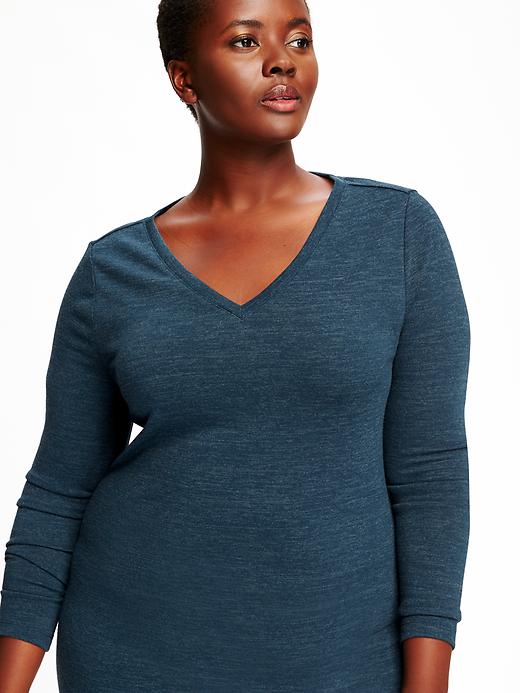 Image number 3 showing, Sweater-Knit Plus-Size Bodycon Dress