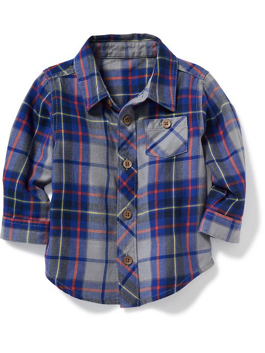 View large product image 1 of 1. Plaid Pocket Shirt for Baby