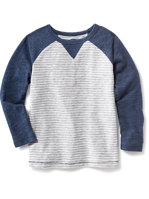 View large product image 1 of 1. Color-Block Raglan Tee for Toddler