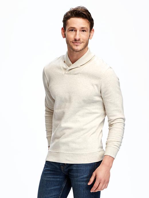 Image number 1 showing, Shawl-Collar Pullover for Men