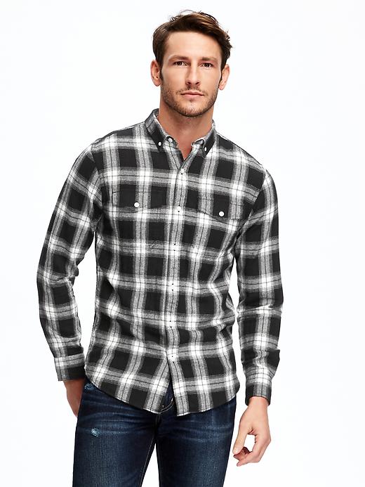View large product image 1 of 1. Slim-Fit Flannel Shirt for Men