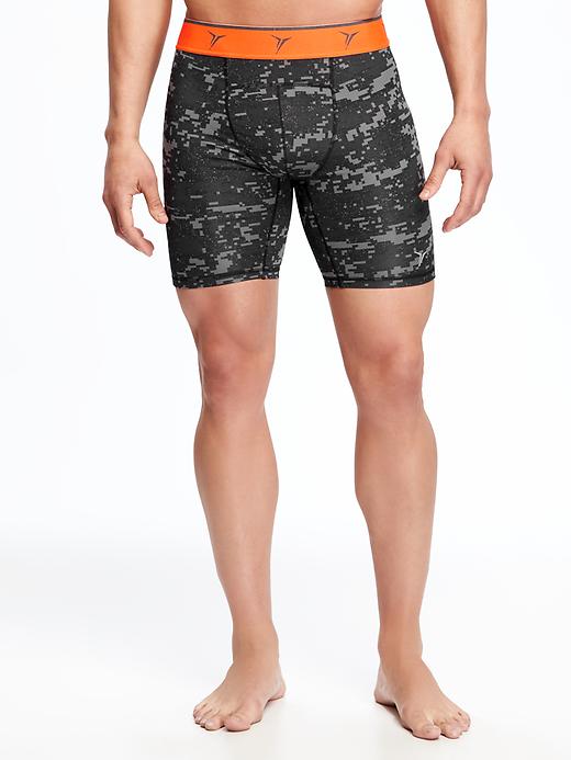 View large product image 1 of 3. Go-Dry Built-In Flex Base-Layer Shorts for Men - 8-inch inseam