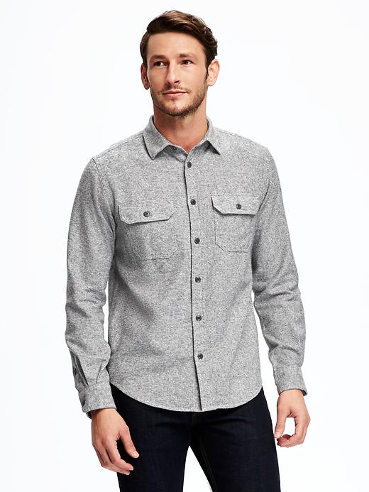 Image number 1 showing, Regular-Fit Marled Shirt Jacket for Men