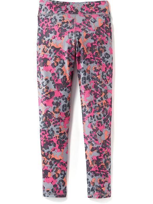 View large product image 2 of 2. Go-Dry Cool Fitted Leggings for Girls
