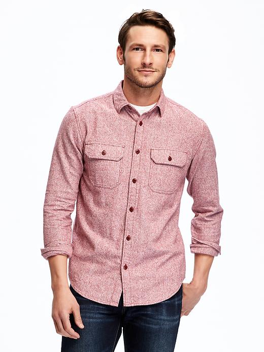 Image number 1 showing, Regular-Fit Marled Shirt Jacket for Men