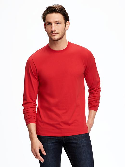 Image number 1 showing, Soft-Washed Crew-Neck Tee for Men