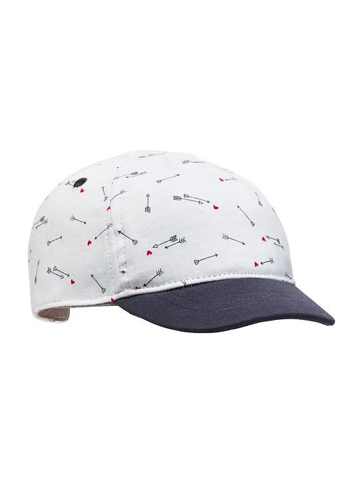 View large product image 1 of 1. Valentine-Print Baseball Cap for Baby