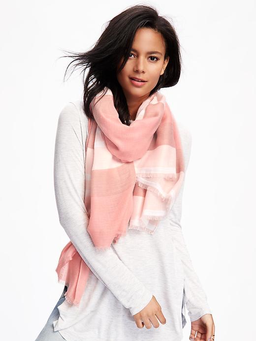 View large product image 2 of 2. Printed Oversized Scarf for Women