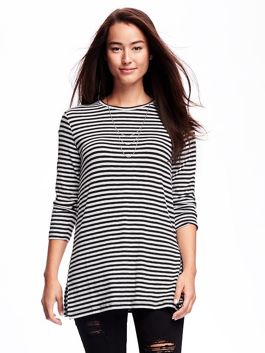 View large product image 1 of 1. Long & Lean Rib-Knit Tunic for Women