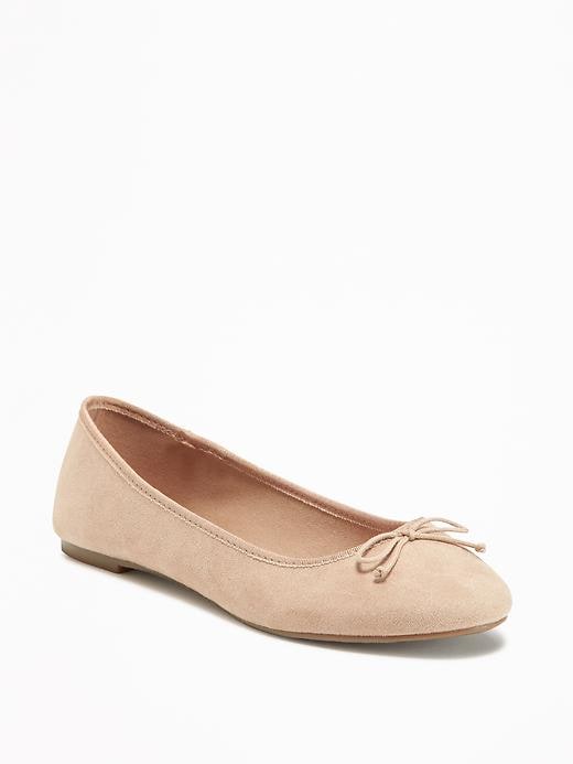 Image number 1 showing, Sueded Classic Ballet Flats for Women